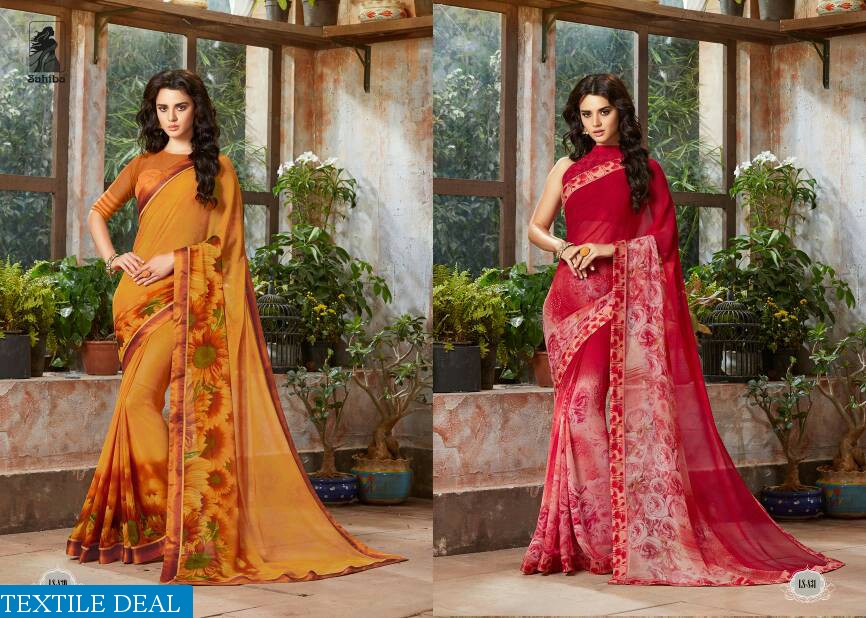Sahiba lotus vol-8 Wholesale Fancy Fabrics Saree